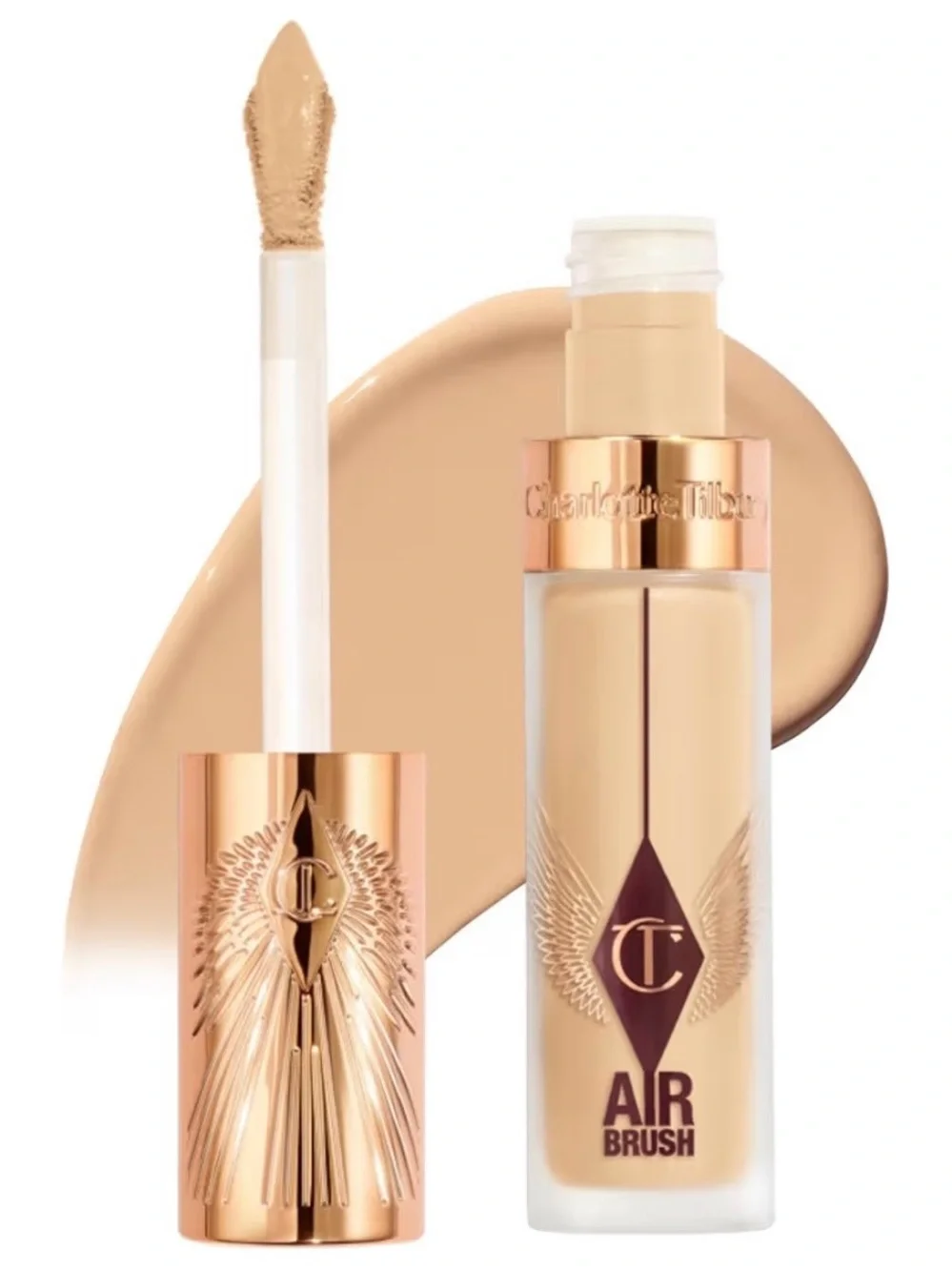 Charlotte Tilbury AIRbrush Flawless Blur Concealer 6.5 Medium NEW Open Box